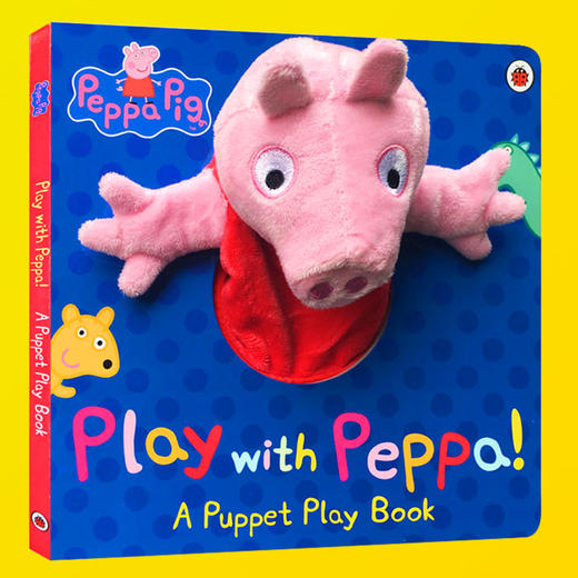 小猪佩奇 Peppa Pig 粉红猪小妹 大型手偶纸板书英文原版 Play with Peppa Hand Puppet Book 手偶小剧场 好习惯养成书 英文版 商品图2