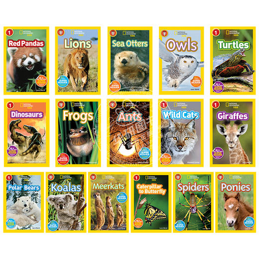 美国 地理儿童百科分级读物 动物系列STEM课程16册 英文原版 National Geographic Kids Readers Level 1进口原版英文书英文版 商品图1