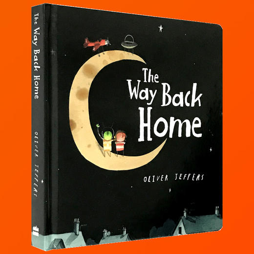 The Way Back Home 英文原版 从月亮上回家 天上人间儿童绘本纸板书图画书 英文版智慧小孩系列 Oliver Jeffers 书单 进口书 商品图3