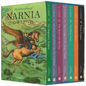 纳尼亚传奇七册全套 英文原版1-7册套装 The Chronicles of Narnia Box Set 狮子女巫魔衣柜 全彩典藏版  进口书