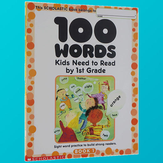 100 Words Kids Need to Read by 1st Grade 学乐美国小学一年级应掌握的100词汇 一百个词汇 sight word练习册 英文原版进口书 商品图3