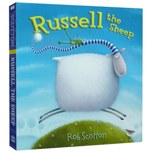 小羊罗素睡不着 纸板书 英文原版 Russell the Sheep  纽约时报推荐 宝宝睡前故事书 啪嗒猫Splat The Cat作者 英文版英语书 商品图4