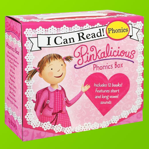 【I can read 系列】英文原版绘本 Pinkalicious Phonics Box Set 粉红控  自然拼读12本套 商品图2