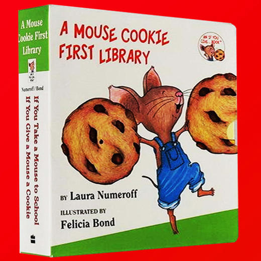 英文原版 If You Give a Mouse a Cookie 要是你给老鼠吃饼干2册纸板书 Take a Mouse to School 幼儿启蒙认知绘本 廖彩杏书单 商品图3
