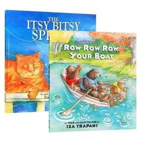 Row Row Row Your Boat 划船歌 The Itsy Bitsy Spider 可爱的小蜘蛛 英文原版进口 2-7岁儿童谣绘本 Iza Trapani 你的小船摇啊摇