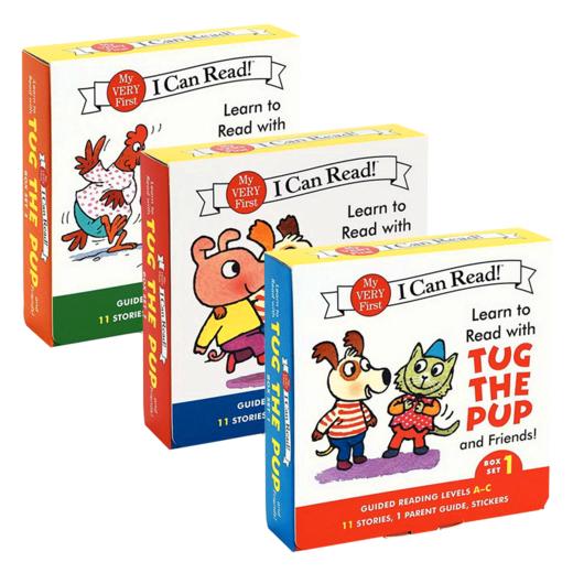 英文原版绘本 I can read Learn to Read with Tug the Pup and Friends 1-3盒装 幼儿英语启蒙认知分级读物 英文版进口书正版现货 商品图4