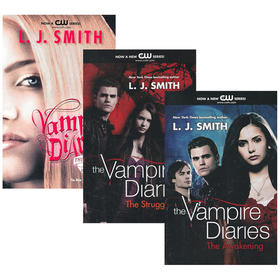 吸血鬼日记 英文原版小说系列三本 1-4套装 The Vampire Diaries 觉醒/挣扎/愤怒和黑暗归来 英文版惊悚恐怖小说书 进口书