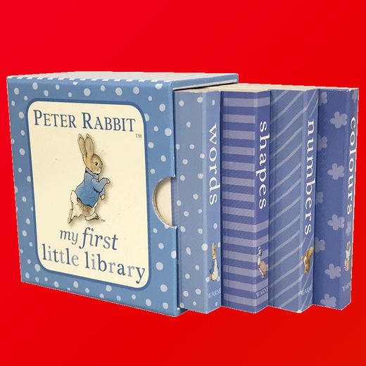 正版 彼得兔我的小小图书馆 英文原版绘本 Peter Rabbit My First Little Library 儿童进口启蒙认知纸板书 单词数字形状颜色 商品图2