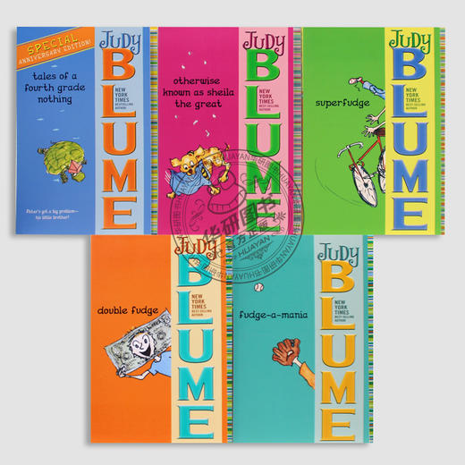 朱迪布鲁姆幽默成长小说系列 Judy Blume's Fudge Box Set 5本 英文原版进口儿童读物英语书籍 章节 桥梁书 纽约时报畅销儿童小说 商品图1