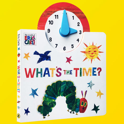 英文原版 The World of Eric Carle Whats the Time 纸板时钟操作书 英文版 Very Hungry Caterpillar艾瑞卡尔饥饿的毛毛虫 商品图1