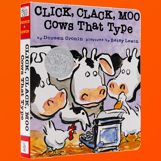 英文原版绘本 Click Clack Moo Cows That Type 咔嗒 咔嗒 哞 英文绘本纸板书 廖彩杏有声书单 亲子图书 英文版进口书 商品图3