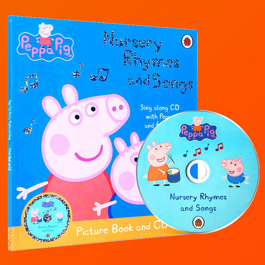 英文原版绘本 Peppa Pig 粉红猪小妹佩琪幼儿园经典韵文童谣 Nursery Rhymes and Songs with CD 小猪佩奇儿歌童谣 正版进口书 商品图3