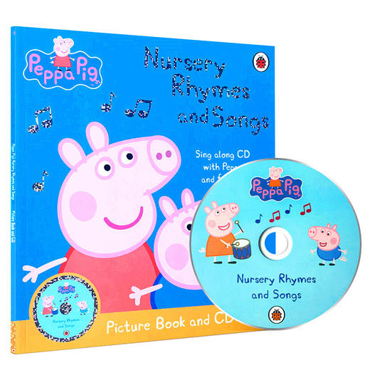 英文原版绘本 Peppa Pig 粉红猪小妹佩琪幼儿园经典韵文童谣 Nursery Rhymes and Songs with CD 小猪佩奇儿歌童谣 正版进口书 商品图0