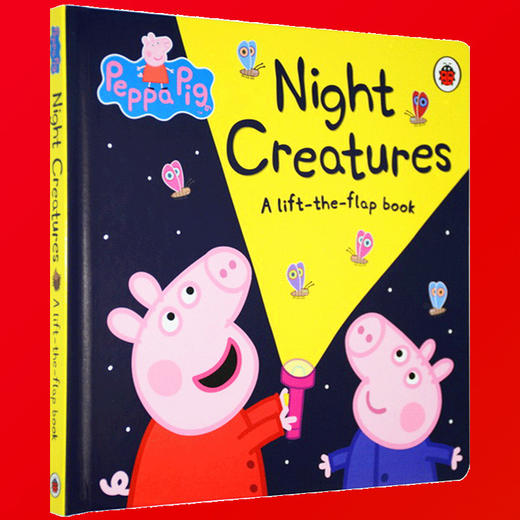 小猪佩奇 夜间动物大集合 英文原版绘本 Peppa Pig Night Creatures 粉红猪小妹翻翻书  纸板书 ladybird 佩琪 英文版进口书籍 商品图2