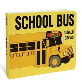 校车 英文原版绘本 School Bus Donald Crews 幼儿启蒙认知学习童书 男孩纸板书 2-4岁 英文版原版 美国进口书