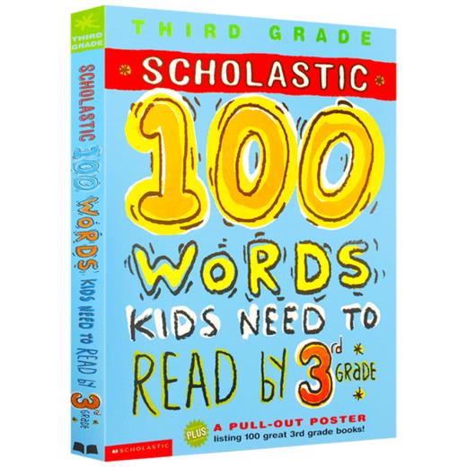 学乐美国小学三年级100个英语词汇 Scholastic 100 Words Kids Need to Read by 3rd Grade 英文原版单词练习册 英文版 商品图2