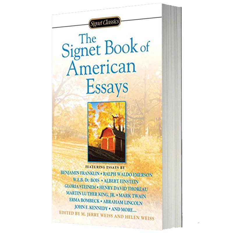 美国经典短文集英文原版小说the Signet Book Of American Essays 全英文版英语书籍进口原版英文书正版现货