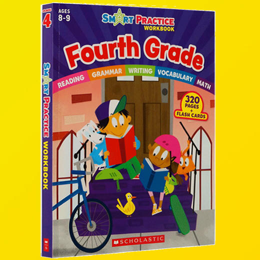 越学越聪明 美国小学四年级练习册 英文原版 Scholastic Smart Practice Workbook 学乐英语阅读语法词汇写作数学 英文版进口书籍 商品图2