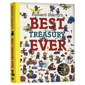 斯凯瑞很好的故事合集 英文原版绘本 Richard Scarry’s Best Treasury Ever 斯凯瑞童书 英文版儿童启蒙书 亲子读物