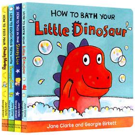 幼儿生活自理系列4册 英文原版 How To系列 撕不烂纸板书 儿童生活习惯养成 吴敏兰推荐绘本 亲子读物 英文版进口书