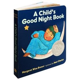 英文原版绘本 A Childs Good Night Book 小朋友说晚安 宝贝睡前故事纸板书 英文版