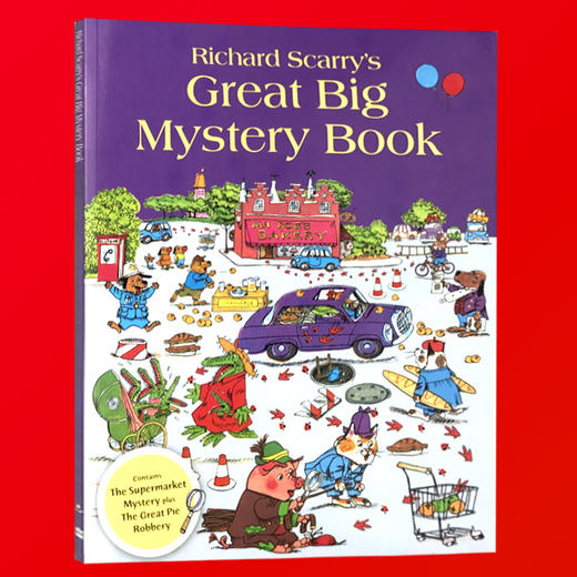 迷迷糊糊的侦探 英文原版绘本 Richard Scarrys Great Big Mystery Book 斯凯瑞金色童书 英文版儿童启蒙侦探故事书 商品图3