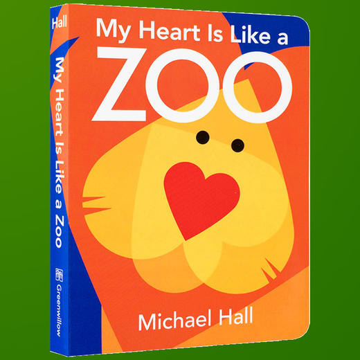 My Heart Is Like a Zoo 心形动物园 英文原版 0-3-6岁幼儿早教创意形状认知绘本 激发儿童想象力启蒙进口纸板书 Michael Hall 商品图3