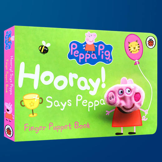 小猪佩奇 Peppa Pig 粉红猪小妹 指偶纸板书 英文原版 Says Peppa Finger Puppet Book 指偶书 英文版亲子互动纸板书 进口正版 商品图3
