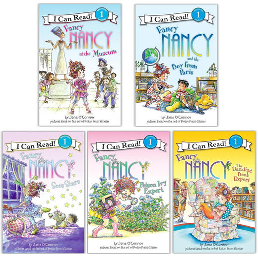 I Can Read系列 Fancy Nancy 漂亮的南希 英文原版绘本 5册套装 英文版儿童英语启蒙读物 正版英语书 商品图1