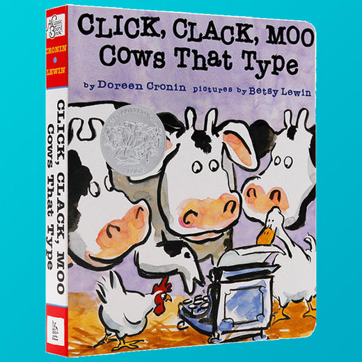 英文原版绘本 Click Clack Moo Cows That Type 咔嗒 咔嗒 哞 英文绘本纸板书 廖彩杏有声书单 亲子图书 英文版进口书 商品图2