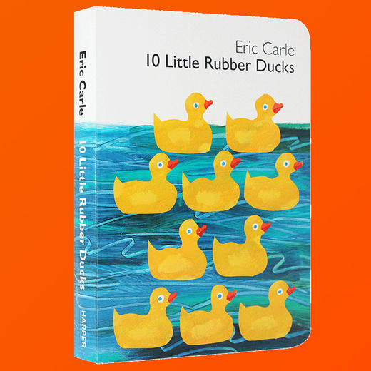 儿童英语纸板书10  Little Rubber Ducks 十只小橡皮鸭子 英文原版 0-3-4-6岁少儿启蒙绘本 Eric Carle 艾瑞卡尔爷爷 正版 商品图2