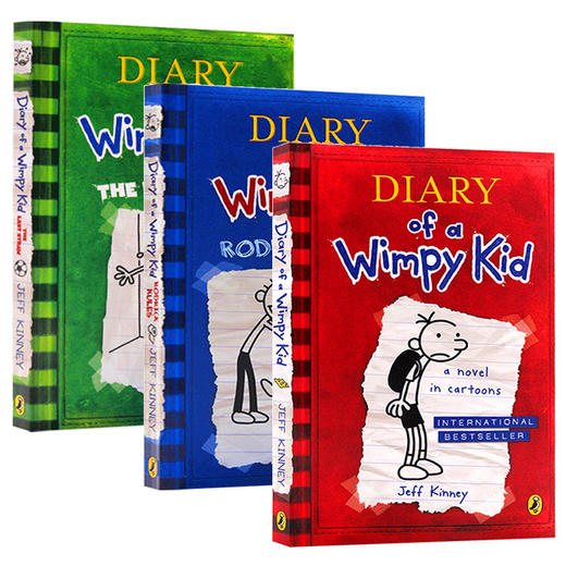 小屁孩日记 英文原版小说 Diary of a Wimpy Kid 1 2 3 中小学生课外读物励志成长幽默儿童漫画绘本 英语桥梁章节书籍 商品图4