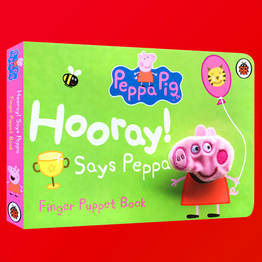 小猪佩奇 Peppa Pig 粉红猪小妹 指偶纸板书 英文原版 Says Peppa Finger Puppet Book 指偶书 英文版亲子互动纸板书 进口正版 商品图2