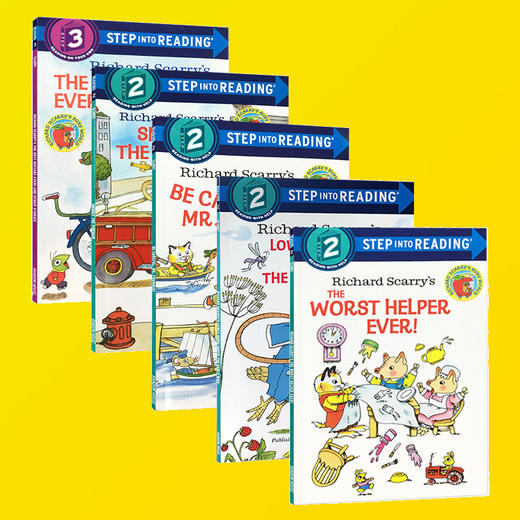 英文原版儿童绘本 Step into Reading 美国兰登经典分级读物 英文版 斯凯瑞系列5册 Richard Scarry 正版进口书 商品图1