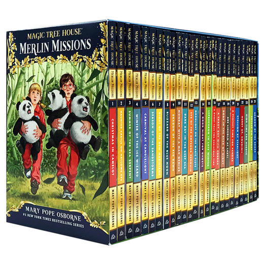 神奇树屋1-25册 梅林的任务 英文原版Magic Tree House Merlin Missions原神奇树屋29-53册儿童分阶阅读英语章节小说书籍 商品图3