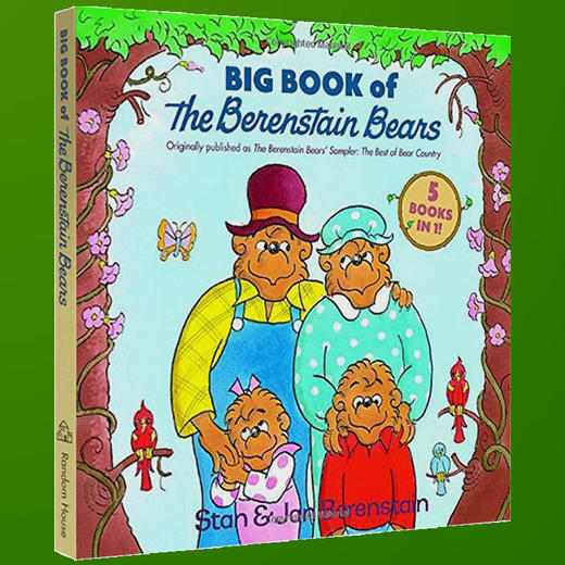 英文原版绘本 贝贝熊系列 Big Book of the Berenstain Bears 贝贝熊之新生婴儿 Stan Berenstain 英文版 进口精装儿童图画故事书 商品图1