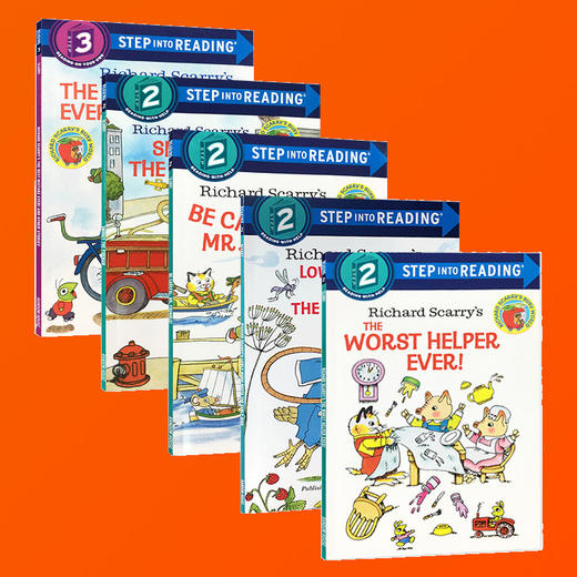 英文原版儿童绘本 Step into Reading 美国兰登经典分级读物 英文版 斯凯瑞系列5册 Richard Scarry 正版进口书 商品图3