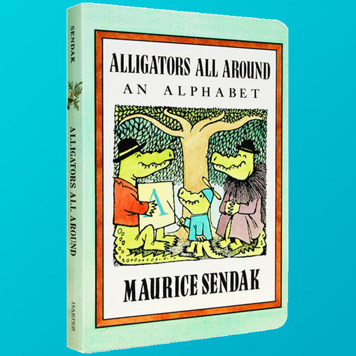 小鳄鱼学字母 英文原版绘本 Alligators All Around Board Book 廖彩杏书单 拼读纸板书 英文字母认知 英文版进口书 商品图1