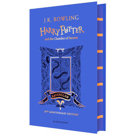 哈利波特与密室英文原版小说 Harry Potter and the Chamber of Secrets 20周年纪念拉文克劳精装版 学院珍藏版 JK 罗琳正版