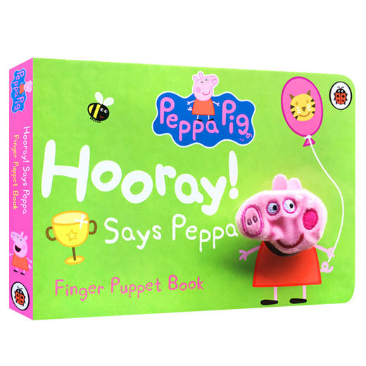 小猪佩奇 Peppa Pig 粉红猪小妹 指偶纸板书 英文原版 Says Peppa Finger Puppet Book 指偶书 英文版亲子互动纸板书 进口正版 商品图0
