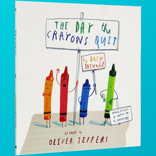 英文原版 The Day The Crayons Quit 小蜡笔大罢工 Oliver Jeffers 进口绘本  蜡笔辞职儿童趣味小故事 英语阅读启蒙图画书 商品图3