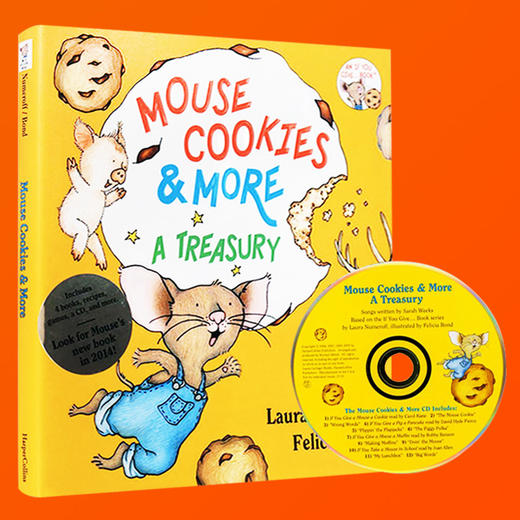 英文原版绘本 If You Give a Mouse Cookies & More 老鼠饼干故事4册合集 原版CD 廖彩杏书单 含take a mouse to school 精装 商品图1