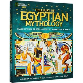 美国国家地理埃及神话故事 英文原版 Treasury of Egyptian Mythology 全彩插画精装版
