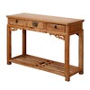 清晚期榉木古董家具三屉桌写字台书桌Q1405000735 Antique Beech wood Desk 商品缩略图3