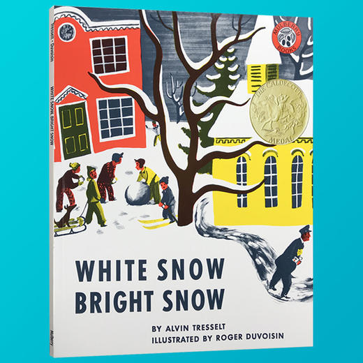 英文原版 凯迪克金奖绘本 White Snow, Bright Snow 洁白的雪 欢乐的童年 英文版儿童故事书 进口原版英文书籍 正版现货 商品图2