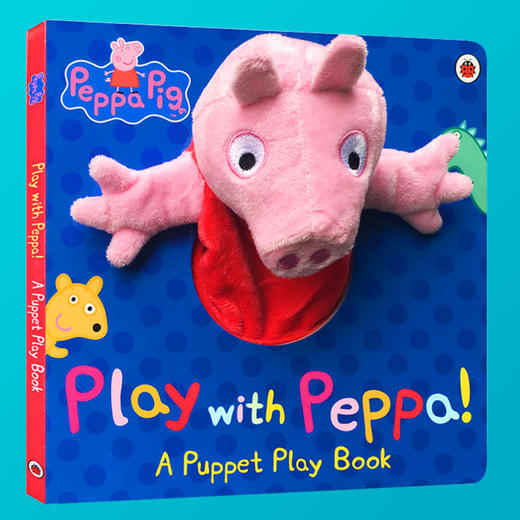 小猪佩奇 Peppa Pig 粉红猪小妹 大型手偶纸板书英文原版 Play with Peppa Hand Puppet Book 手偶小剧场 好习惯养成书 英文版 商品图3