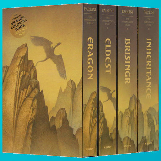 龙骑士系列四部曲全套 英文原版 Inheritance Cycle BoxSet 伊拉龙 遗产四部曲4册盒装 Eragon,Eldest,Brisingr 英文版奇幻书 商品图1