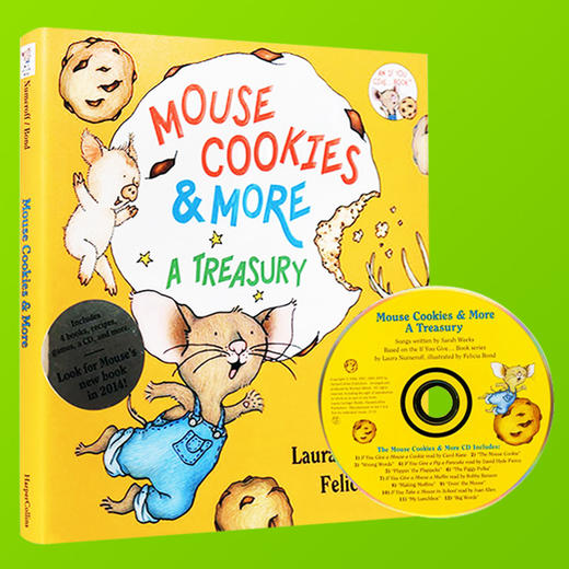 英文原版绘本 If You Give a Mouse Cookies & More 老鼠饼干故事4册合集 原版CD 廖彩杏书单 含take a mouse to school 精装 商品图2