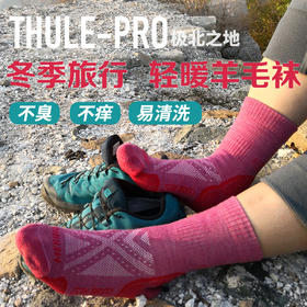 双11特惠ZEALWOOD赛乐THULE极北之地 美丽诺羊毛运动袜户外袜速干加厚防臭功能袜