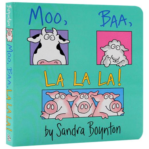 正版 英文原版绘本 Moo, Baa, La La La!  哞咩啦啦啦 0- 3岁儿童认知启蒙绘本 拟声词学习 亲子互动睡前读物 英文版 商品图4